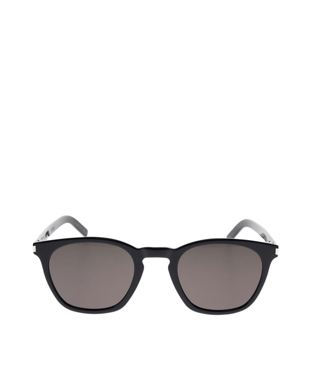 SAINT LAURENT Черные пластиковые солнцезащитные очки, фото 3