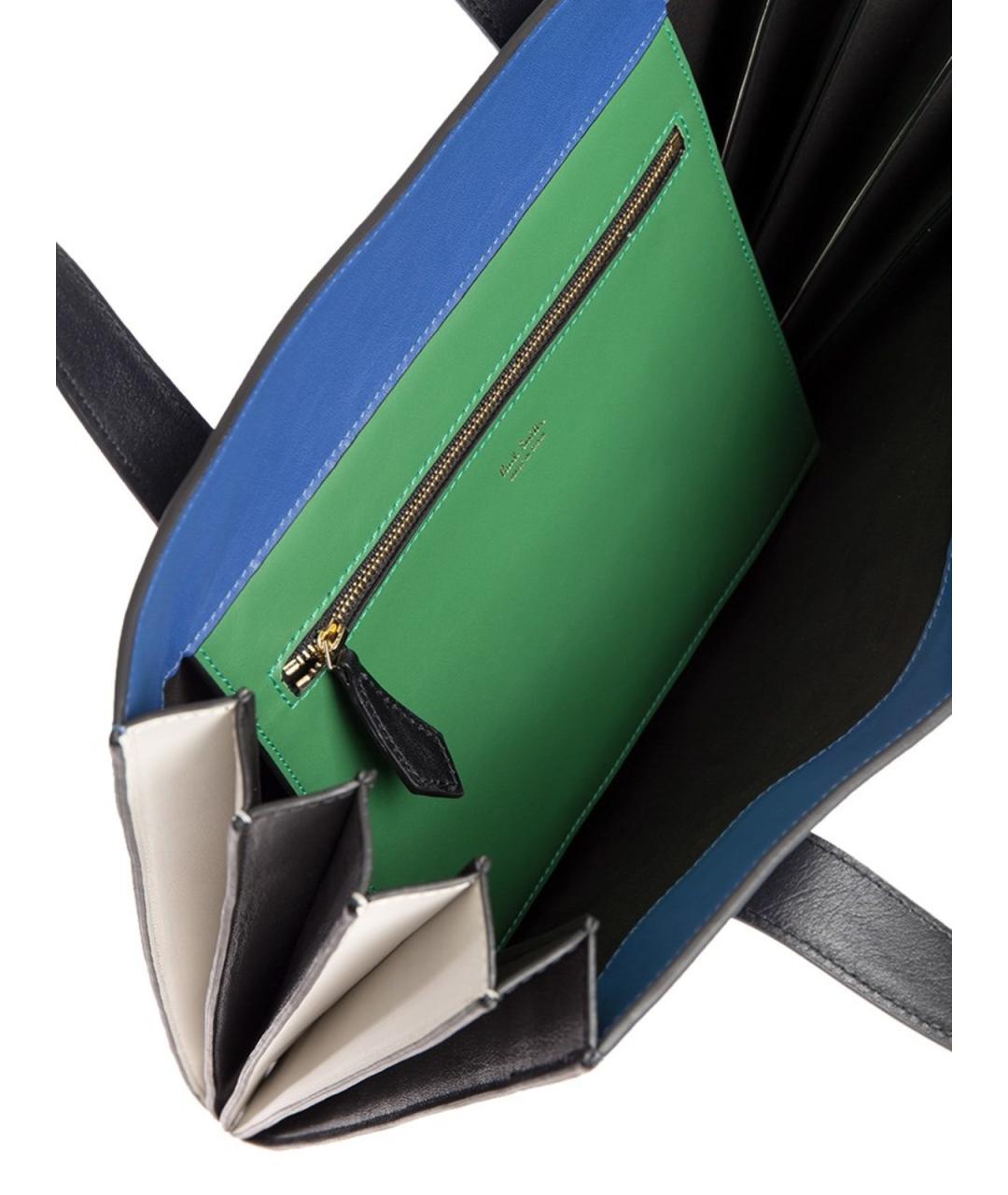 PAUL SMITH Синяя кожаная сумка тоут, фото 4