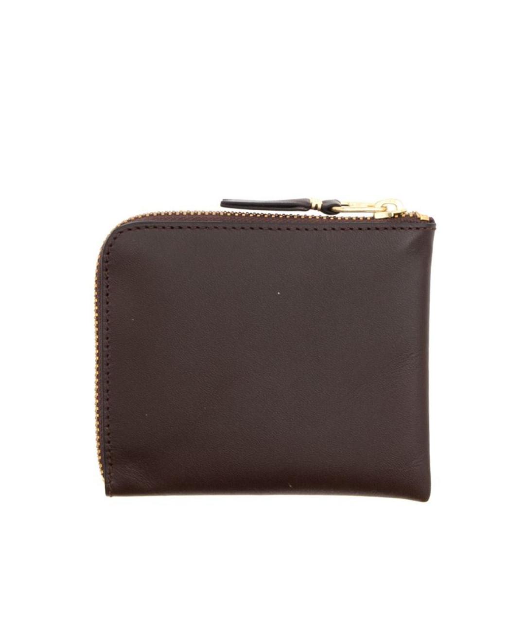 COMME DES GARÇONS WALLET Коричневый кожаный кошелек, фото 3