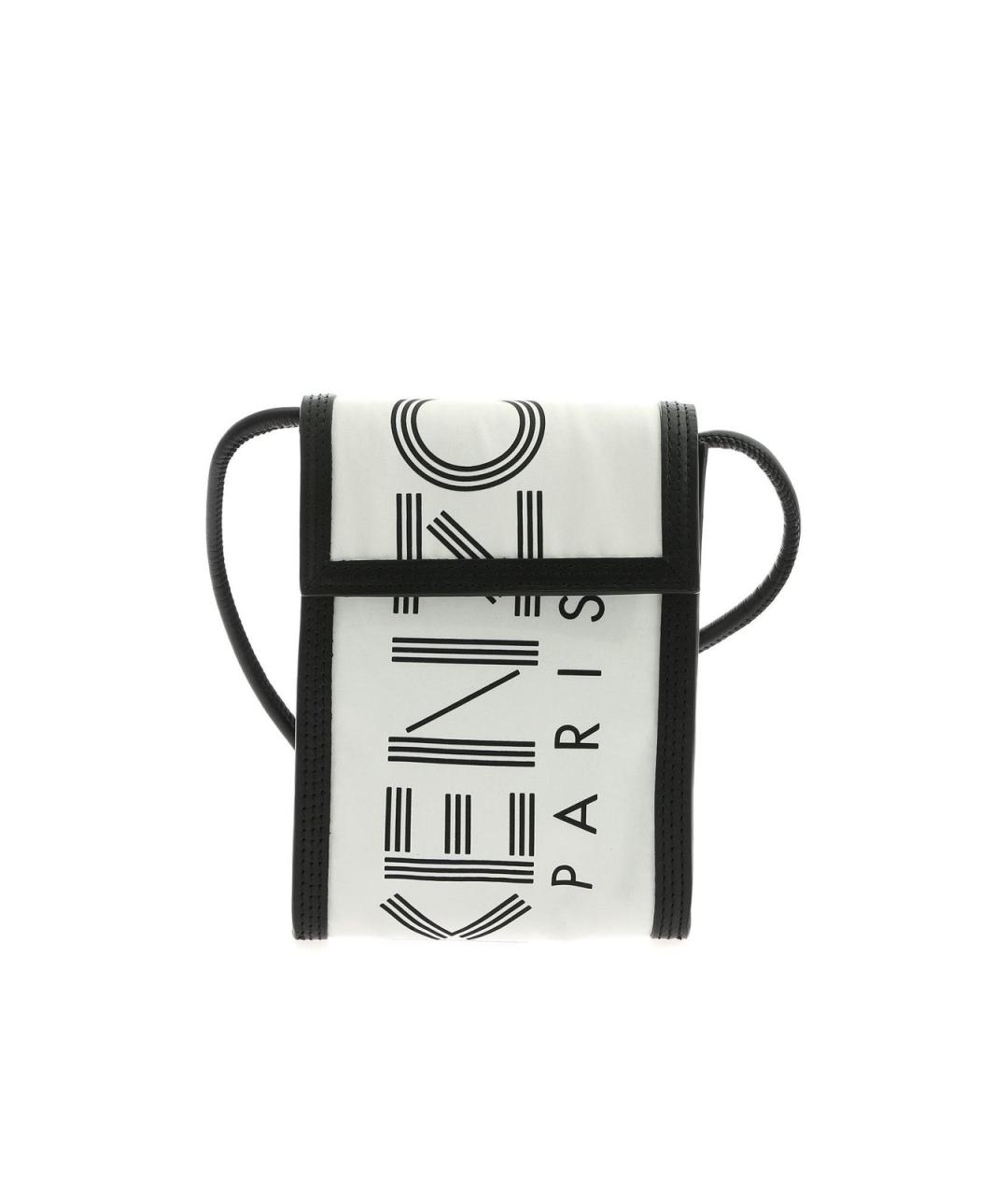 KENZO Белая синтетическая сумка на плечо, фото 1