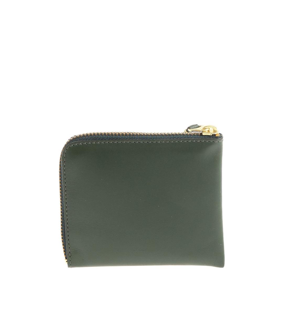 COMME DES GARÇONS WALLET Зеленый кожаный кошелек, фото 3