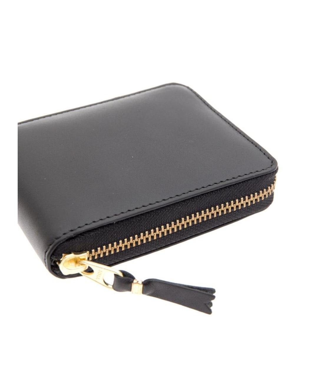 COMME DES GARÇONS WALLET Черный кожаный кошелек, фото 2