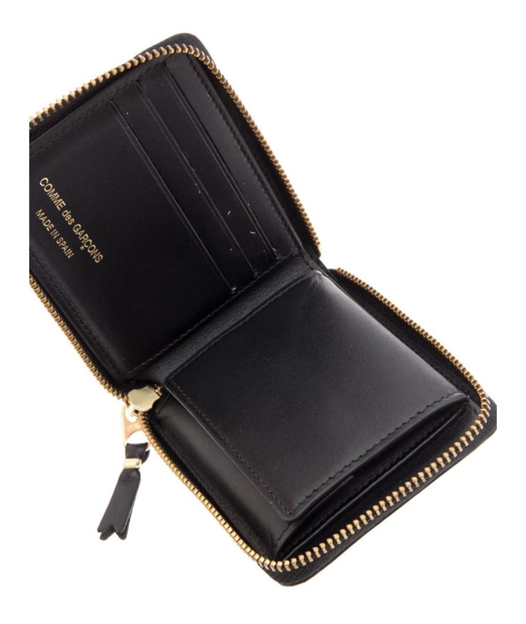 COMME DES GARÇONS WALLET Черный кожаный кошелек, фото 4