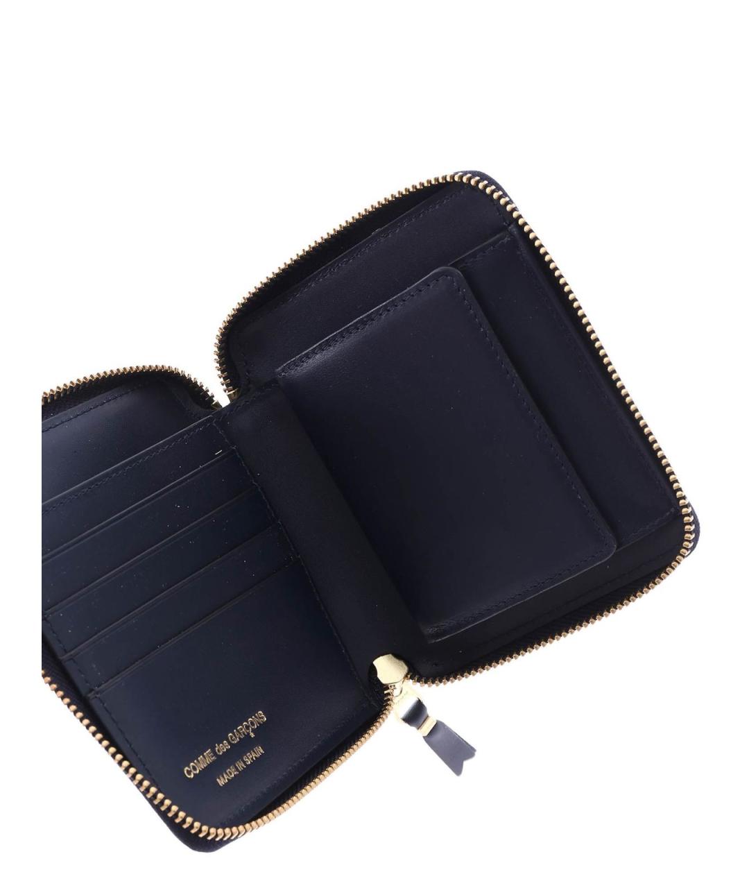 COMME DES GARÇONS WALLET Синий кожаный кошелек, фото 5