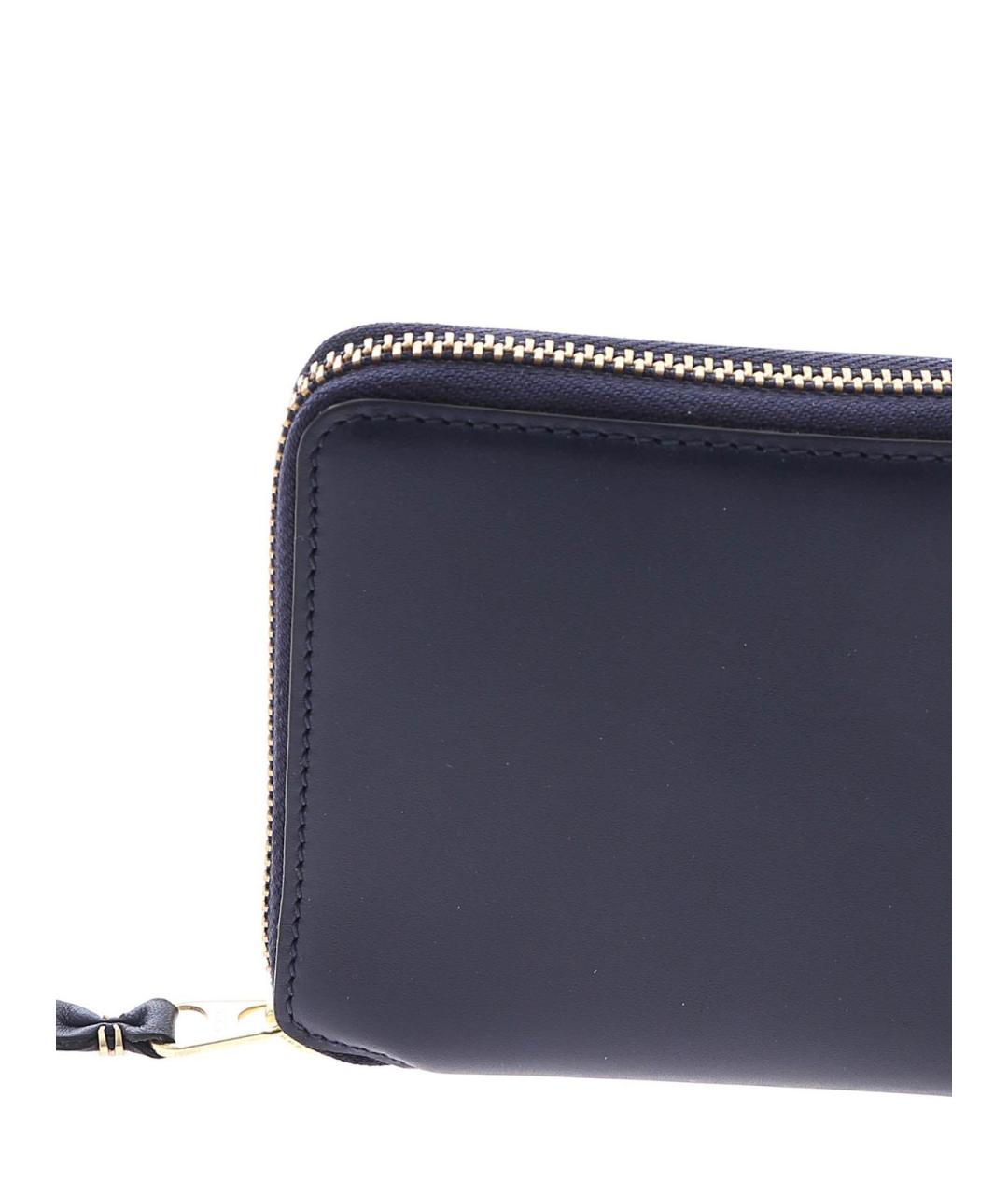 COMME DES GARÇONS WALLET Синий кожаный кошелек, фото 4