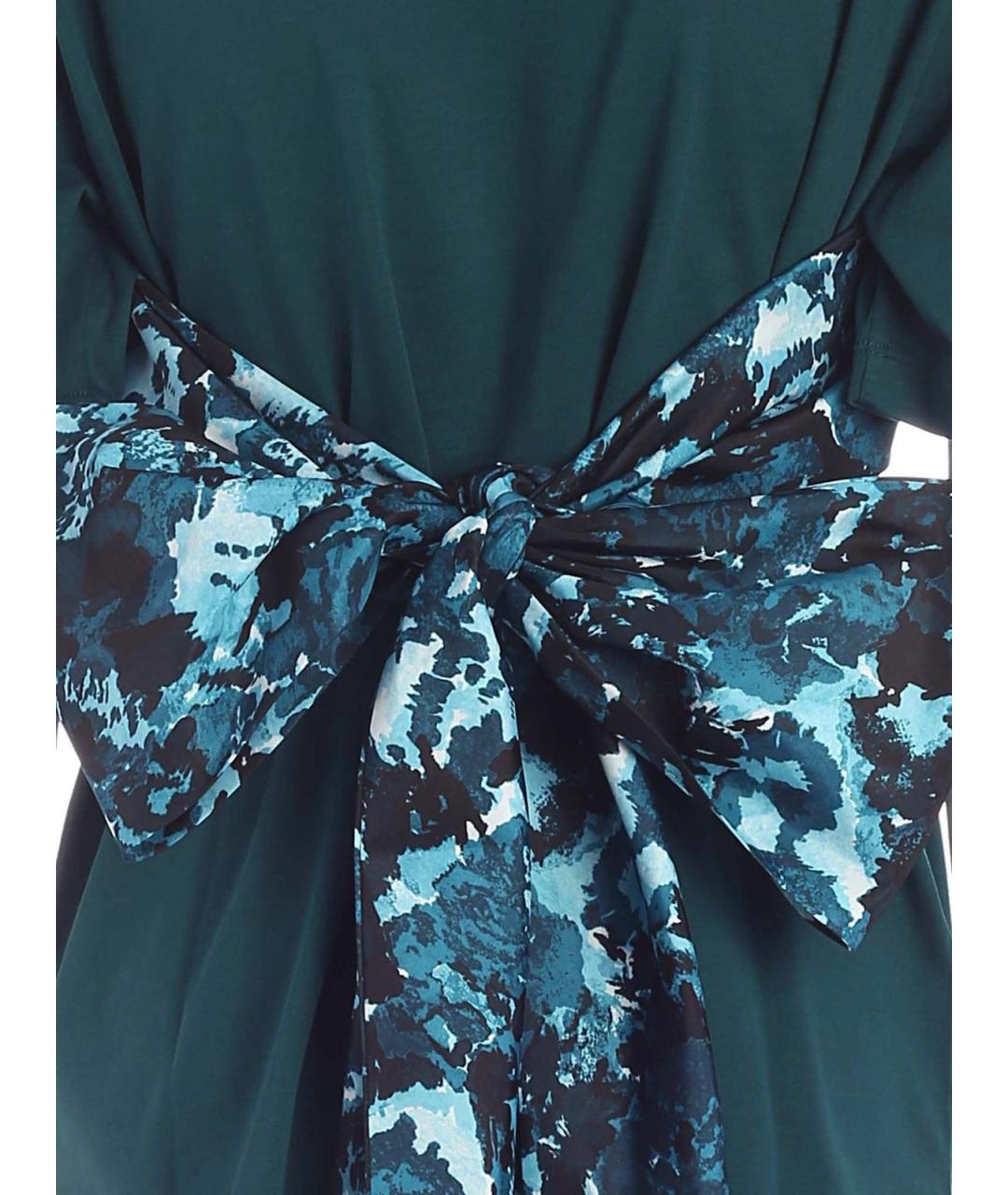 KENZO Зеленая полиэстеровая футболка, фото 3
