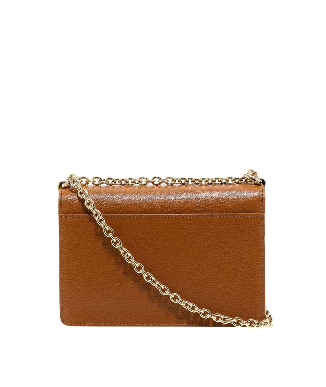 FURLA Коричневая кожаная сумка через плечо, фото 3