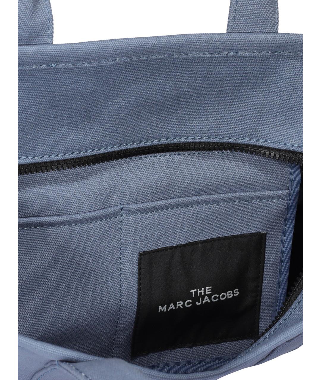 MARC JACOBS Голубая тканевая сумка тоут, фото 4