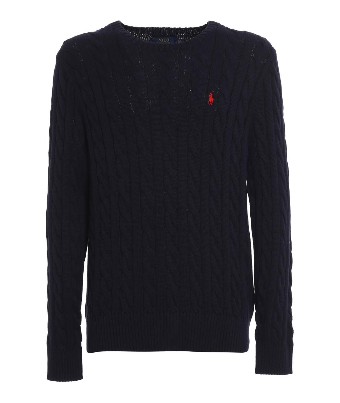 POLO RALPH LAUREN Синий хлопковый джемпер / свитер, фото 1