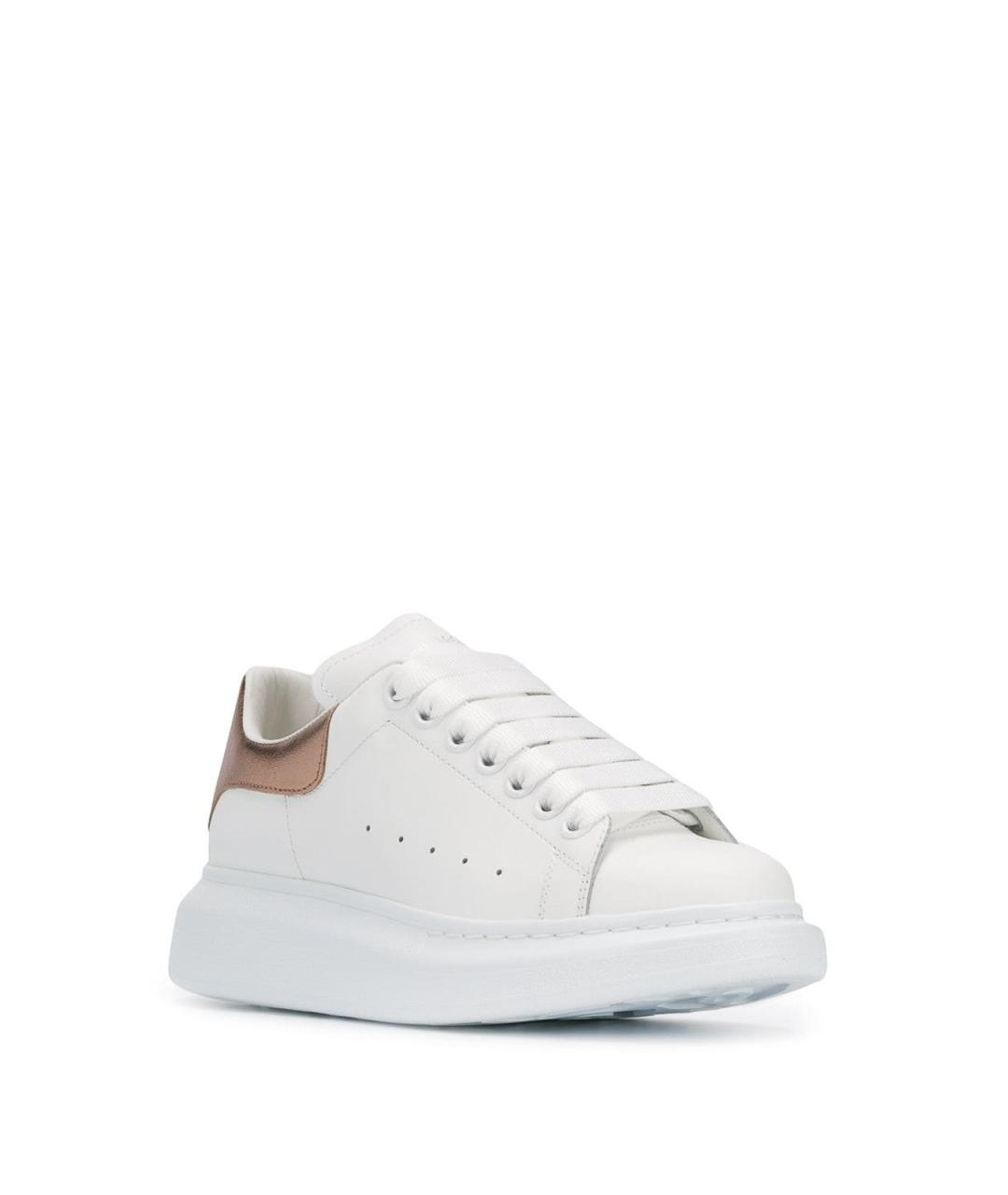 ALEXANDER MCQUEEN Белые кожаные кроссовки, фото 2