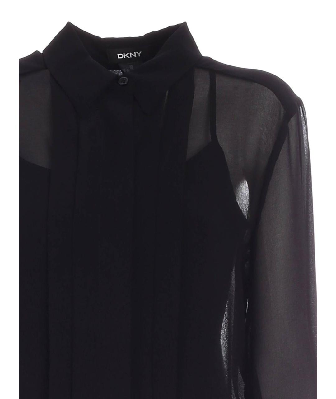 DKNY Черная полиэстеровая рубашка, фото 3
