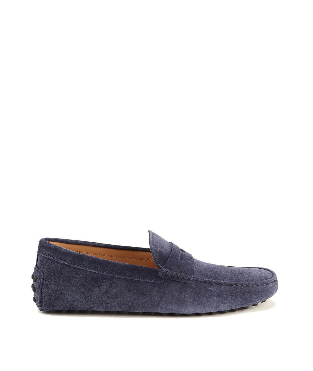 TOD'S Синие замшевые лоферы, фото 1