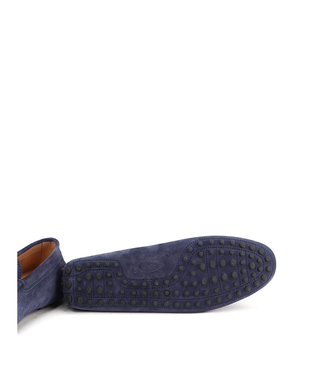 TOD'S Синие замшевые лоферы, фото 5