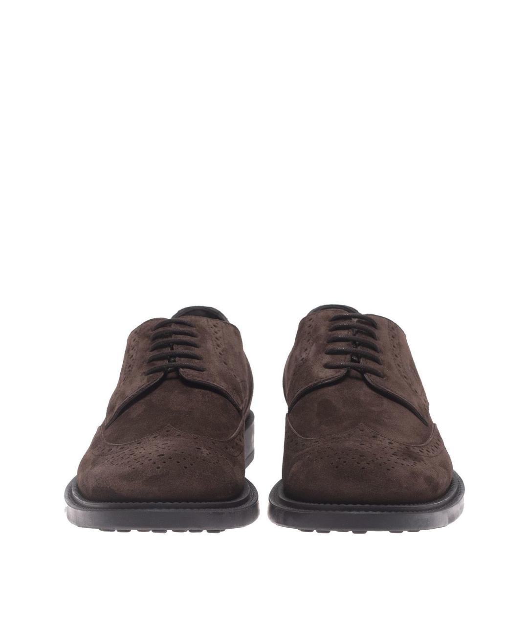 TOD'S Коричневые замшевые туфли, фото 3