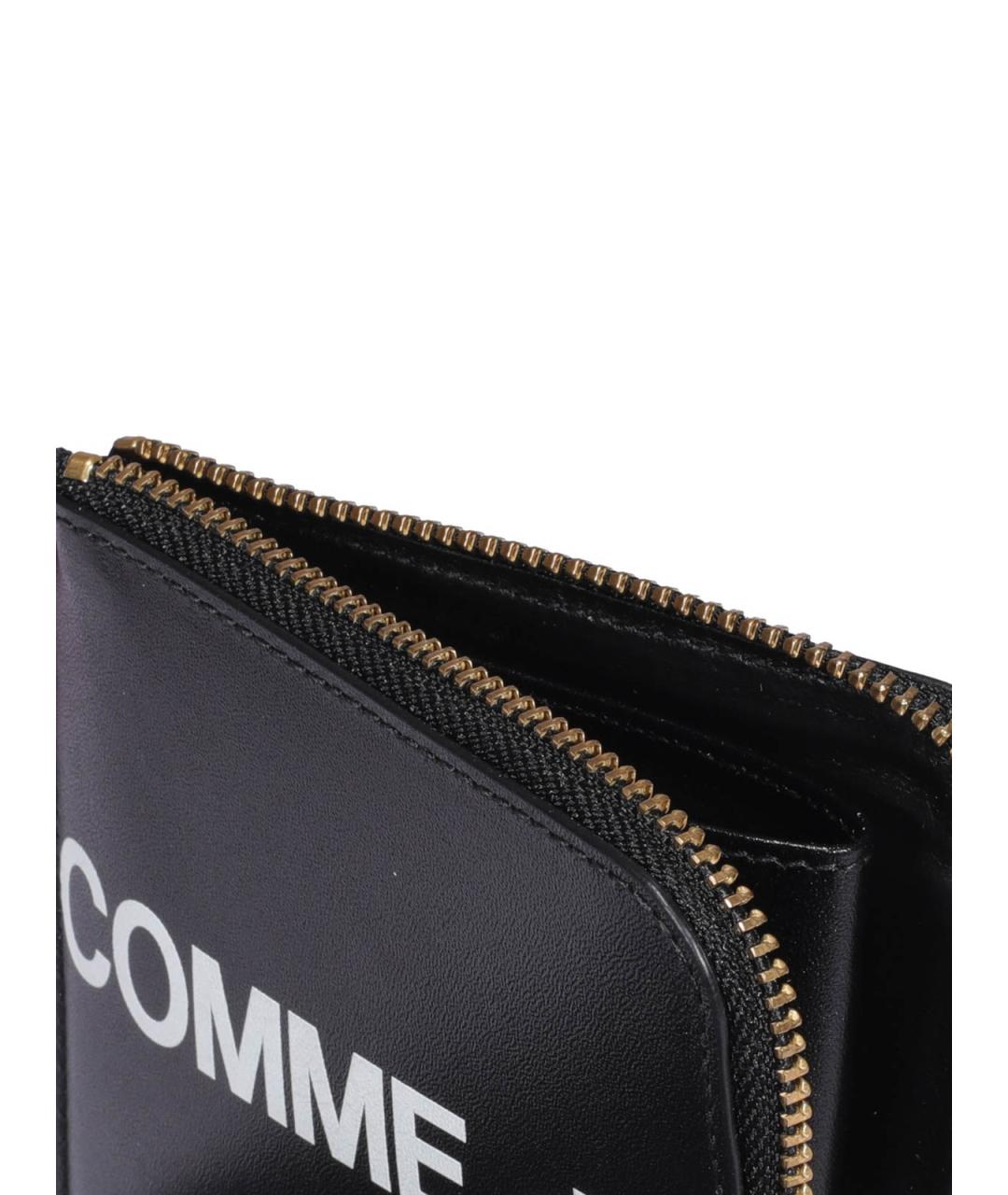 COMME DES GARÇONS Черный кожаный кошелек, фото 5