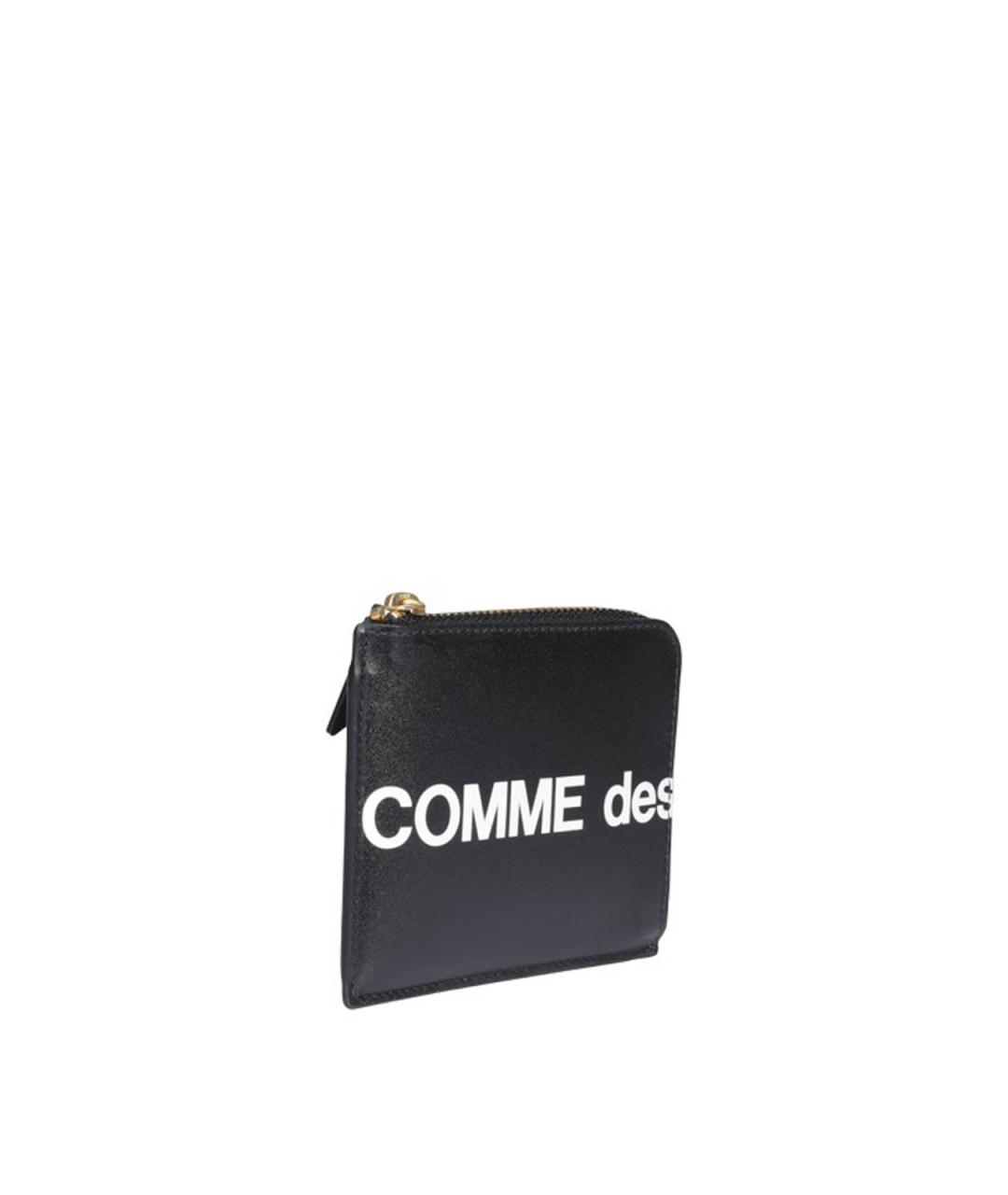COMME DES GARÇONS Черный кожаный кошелек, фото 2