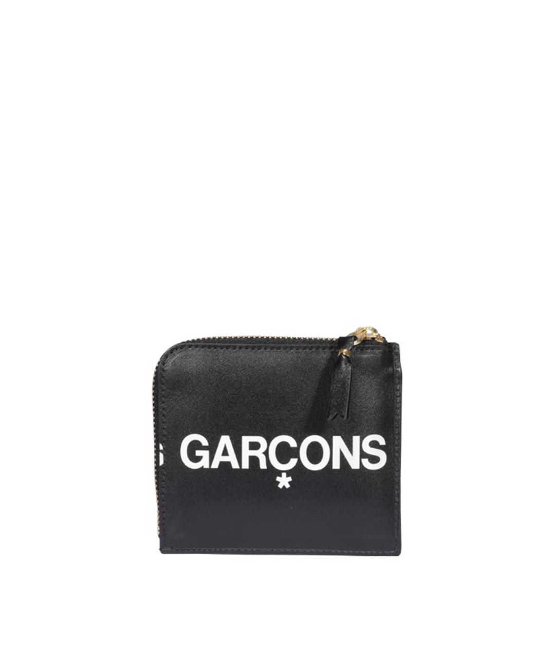 COMME DES GARÇONS Черный кожаный кошелек, фото 3