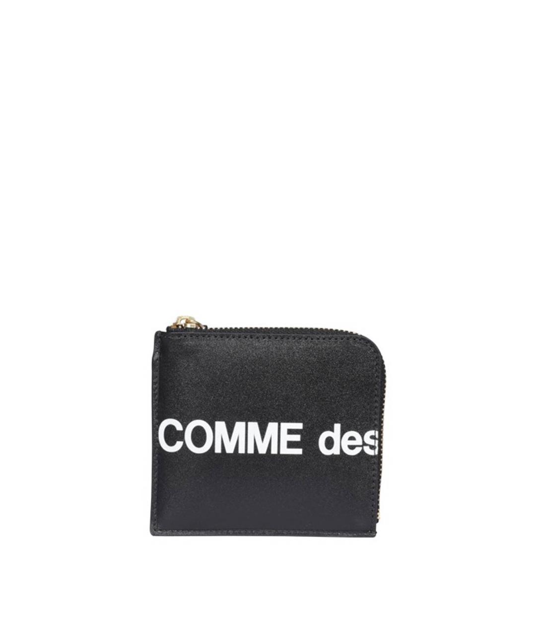COMME DES GARÇONS Черный кожаный кошелек, фото 1