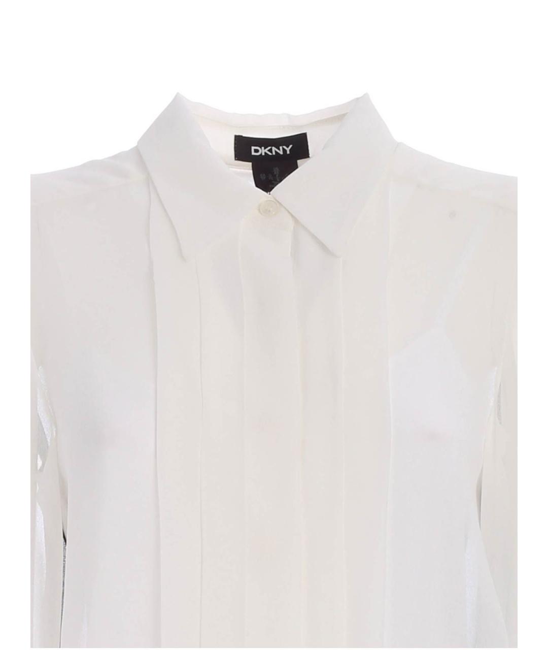 DKNY Белая полиэстеровая рубашка, фото 3