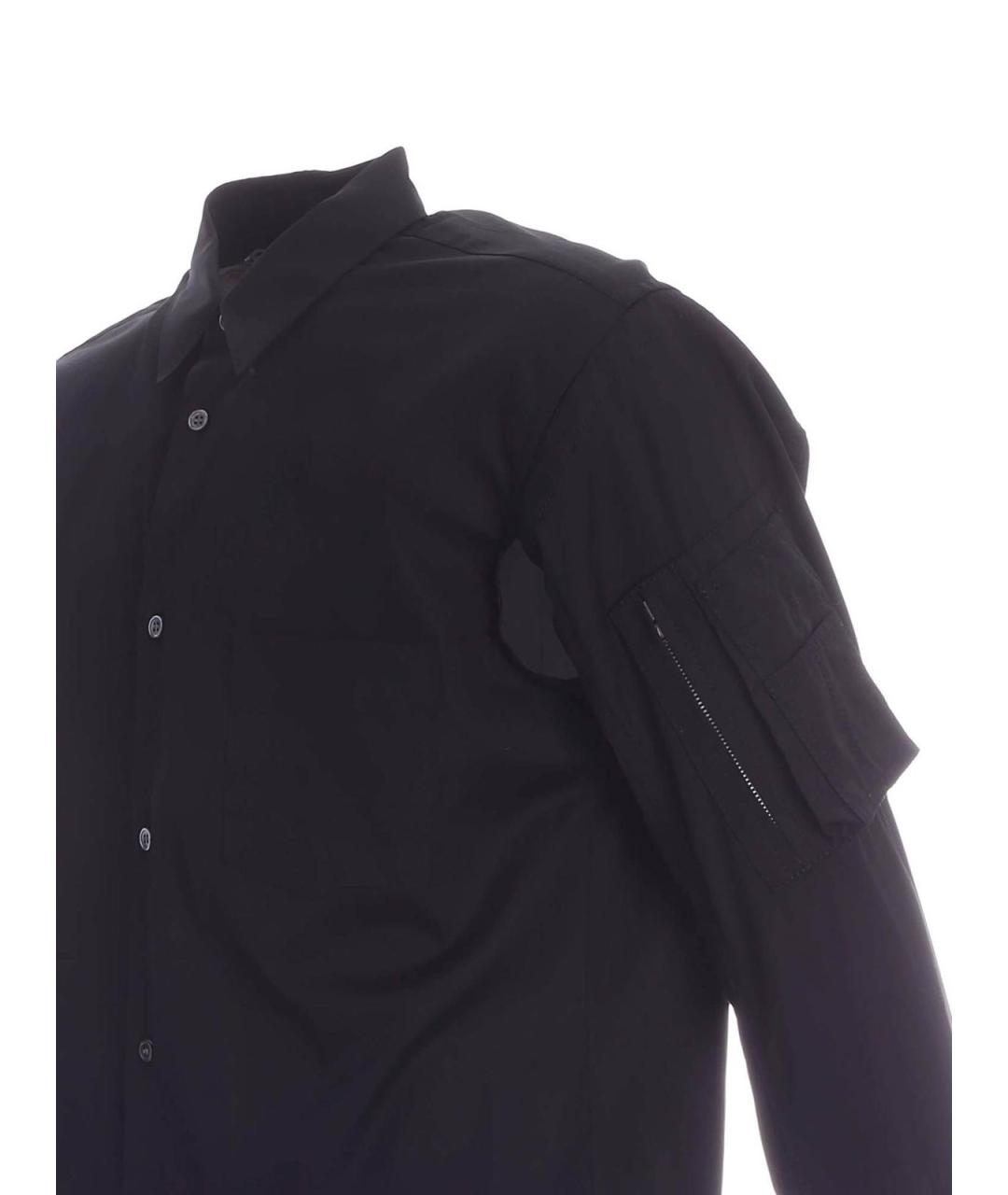 COMME DES GARÇONS SHIRT Черная хлопковая кэжуал рубашка, фото 3