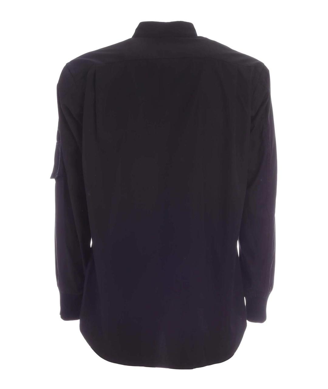 COMME DES GARÇONS SHIRT Черная хлопковая кэжуал рубашка, фото 2
