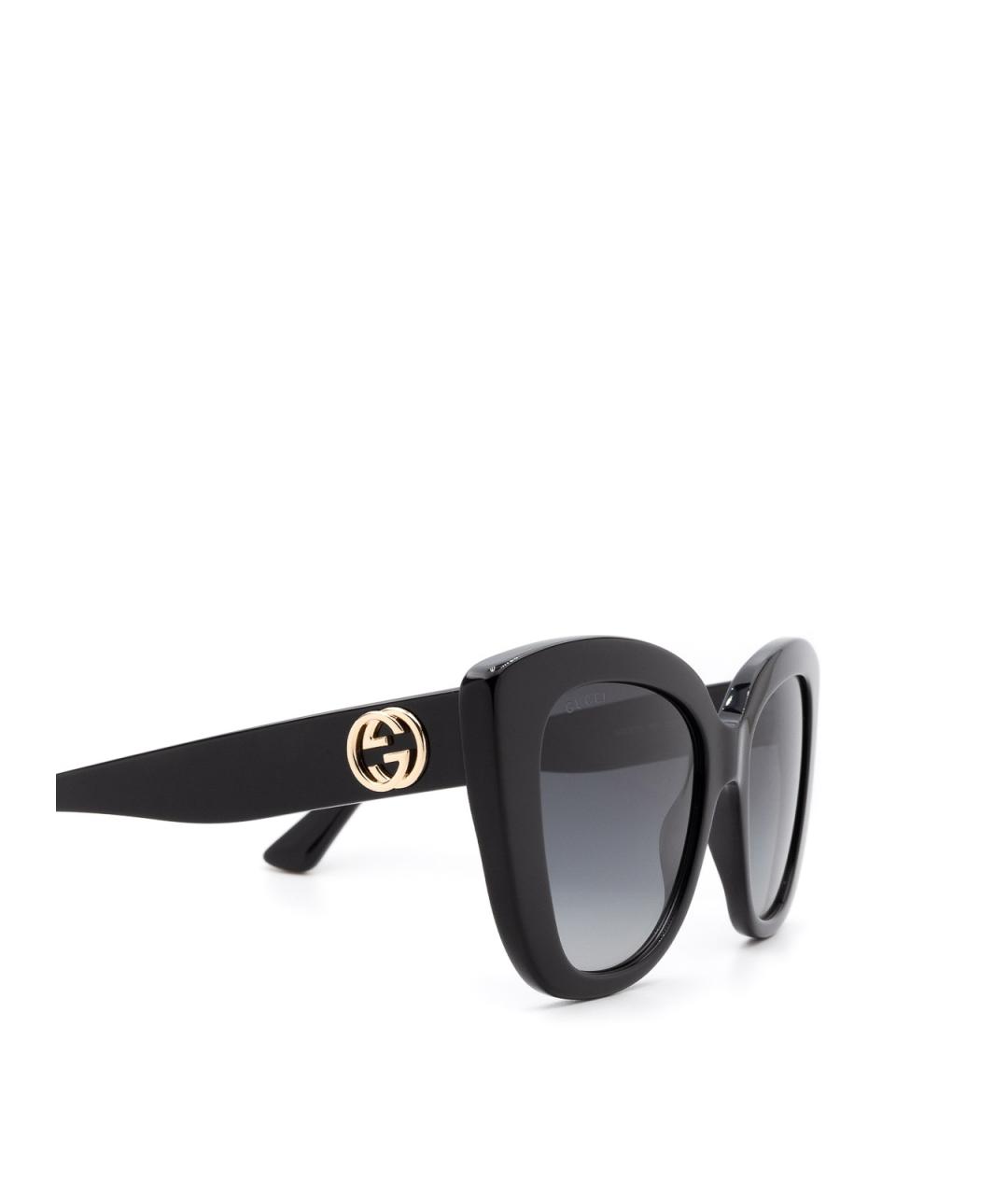 GUCCI Черные пластиковые солнцезащитные очки, фото 3
