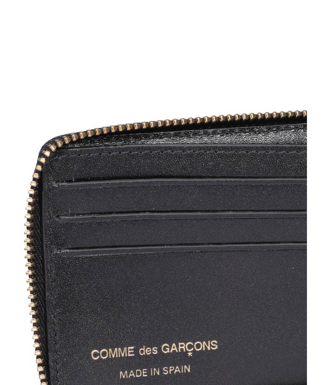 COMME DES GARÇONS Черный кожаный кошелек, фото 5