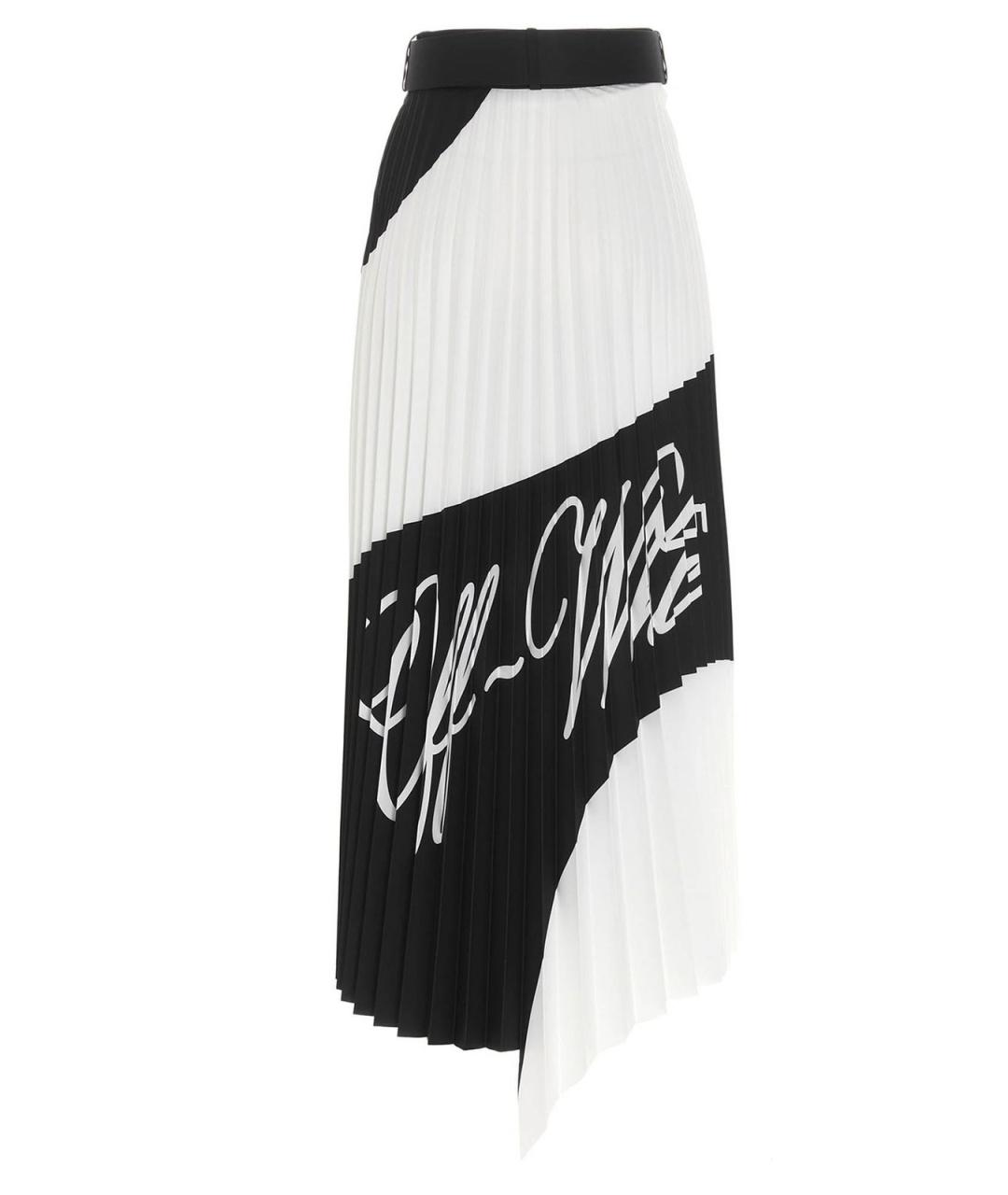 OFF-WHITE Белая полиэстеровая юбка макси, фото 2