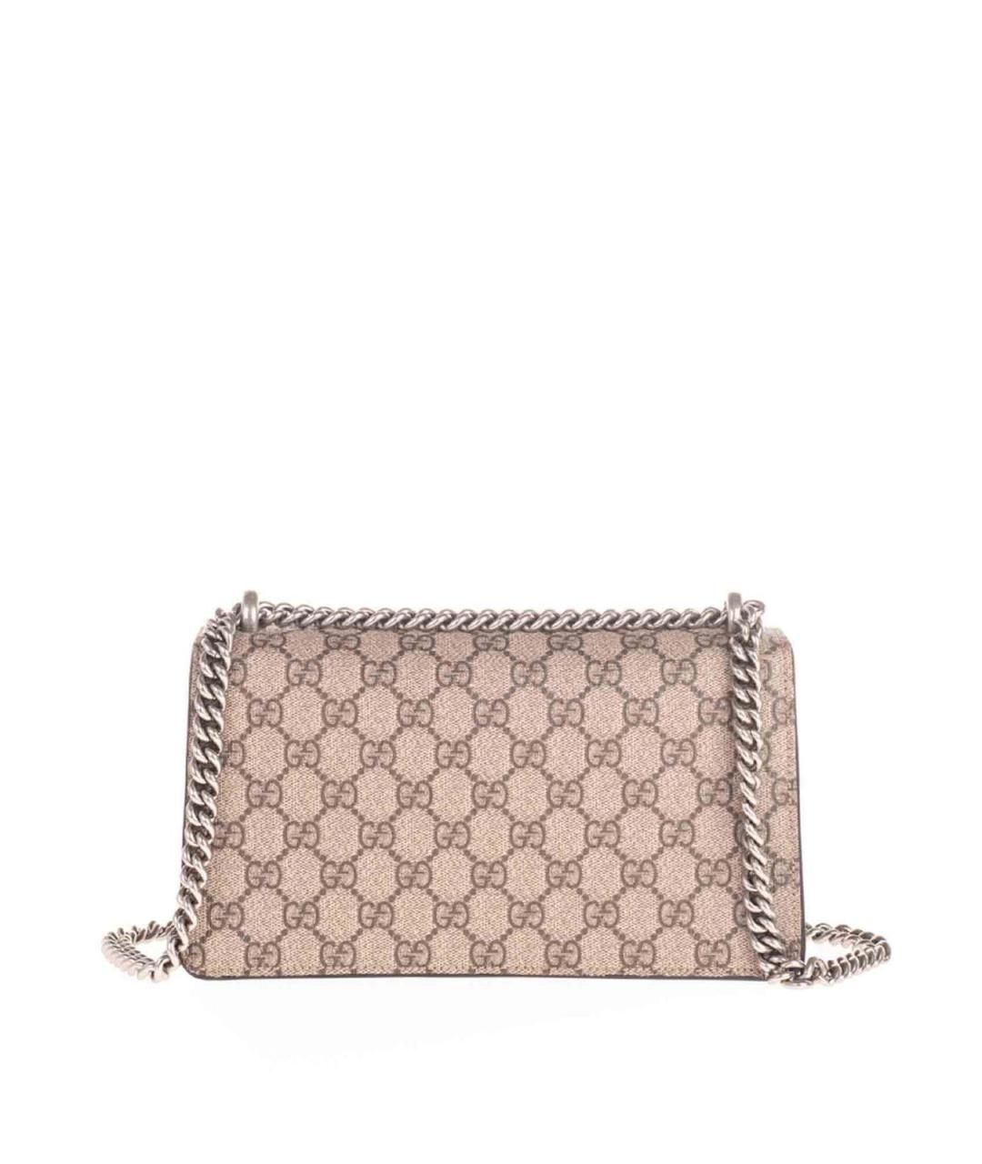 GUCCI Бежевая синтетическая сумка через плечо, фото 2