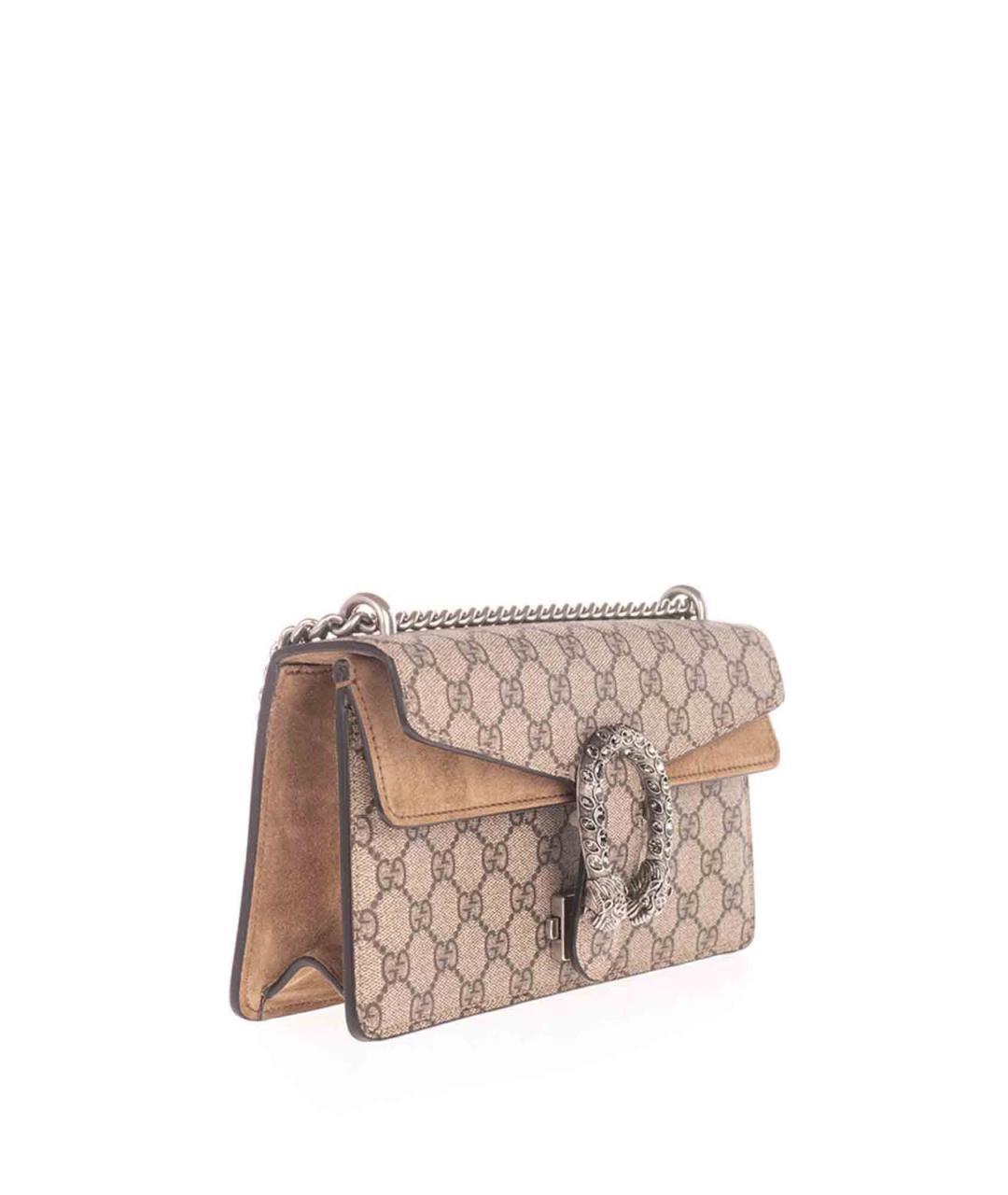 GUCCI Бежевая синтетическая сумка через плечо, фото 3