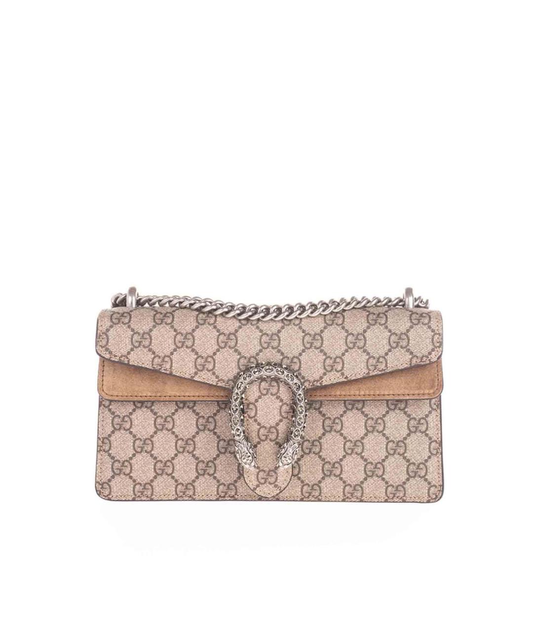 GUCCI Бежевая синтетическая сумка через плечо, фото 1