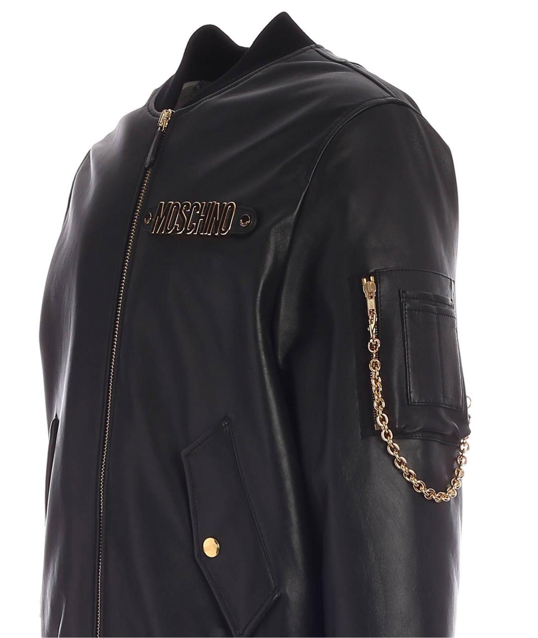 MOSCHINO Черная полиэстеровая куртка, фото 3