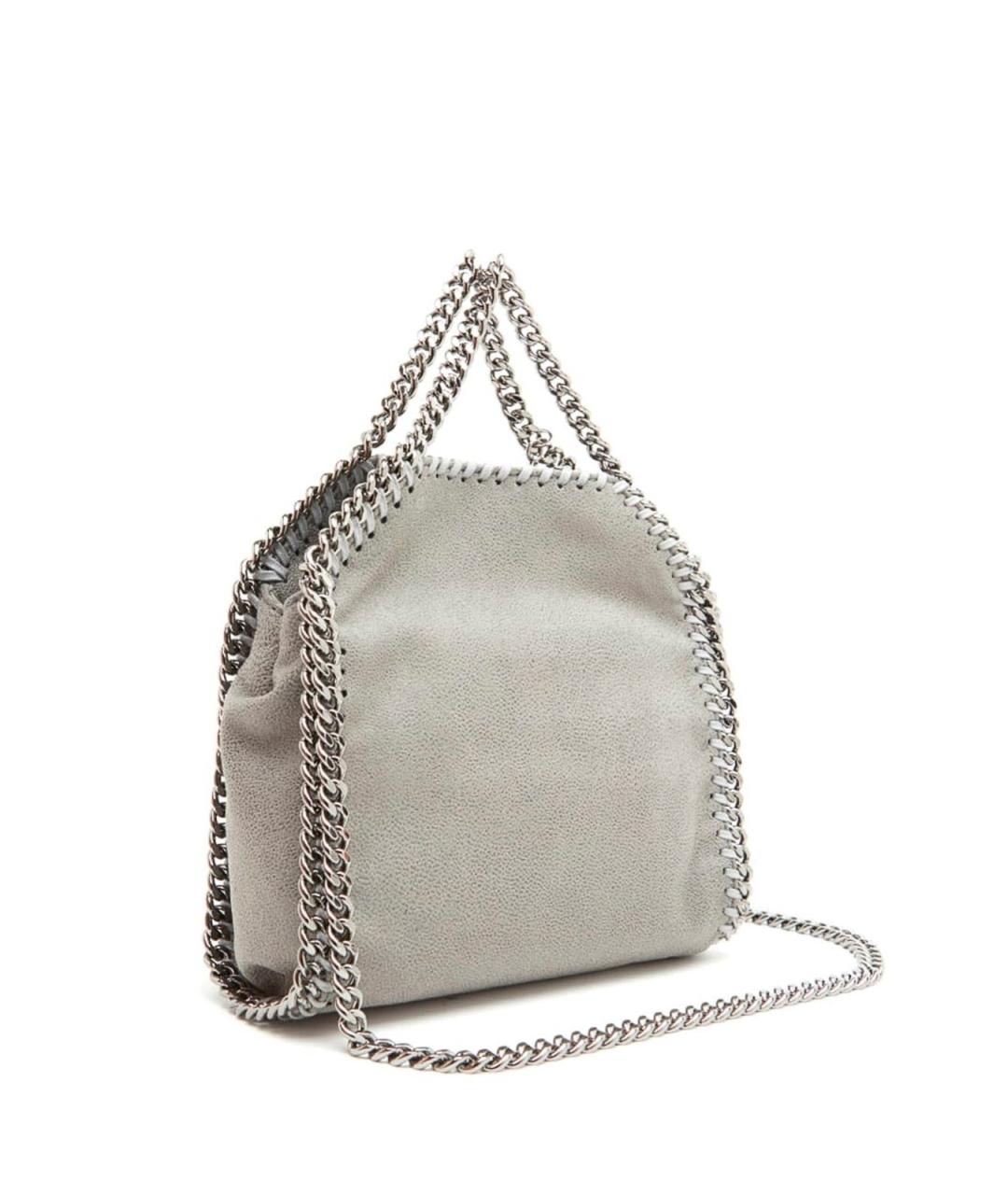 STELLA MCCARTNEY Серебряная сумка тоут из искусственной кожи, фото 2