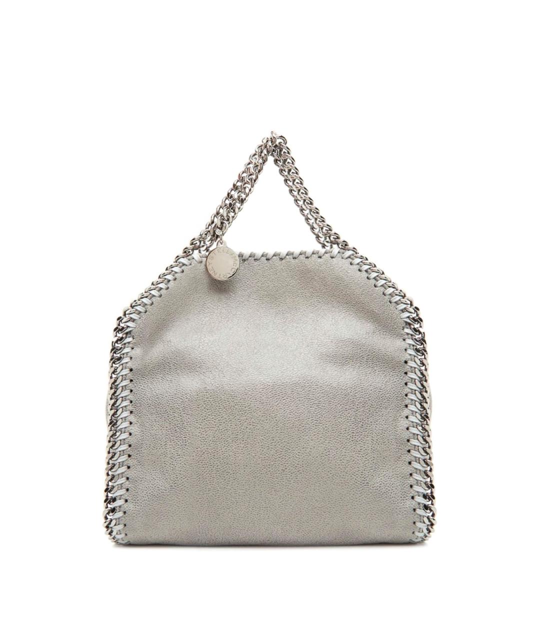STELLA MCCARTNEY Серебряная сумка тоут из искусственной кожи, фото 1