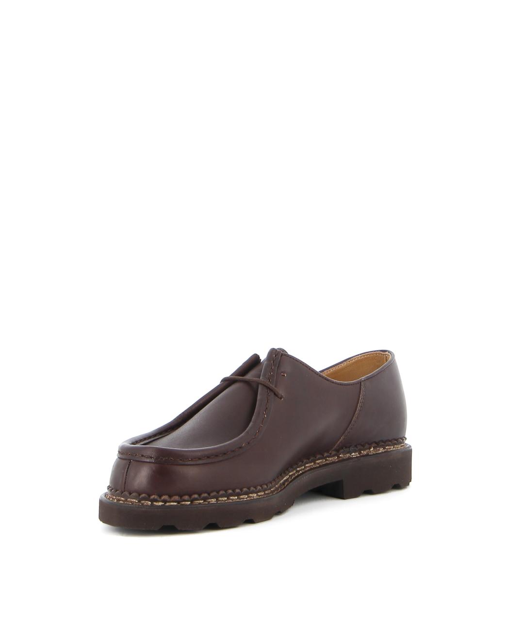 PARABOOT Коричневые кожаные низкие ботинки, фото 3