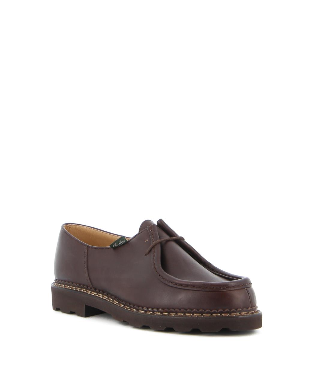 PARABOOT Коричневые кожаные низкие ботинки, фото 2