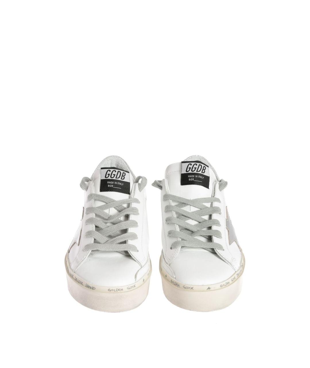 GOLDEN GOOSE Белые кожаные кроссовки, фото 3
