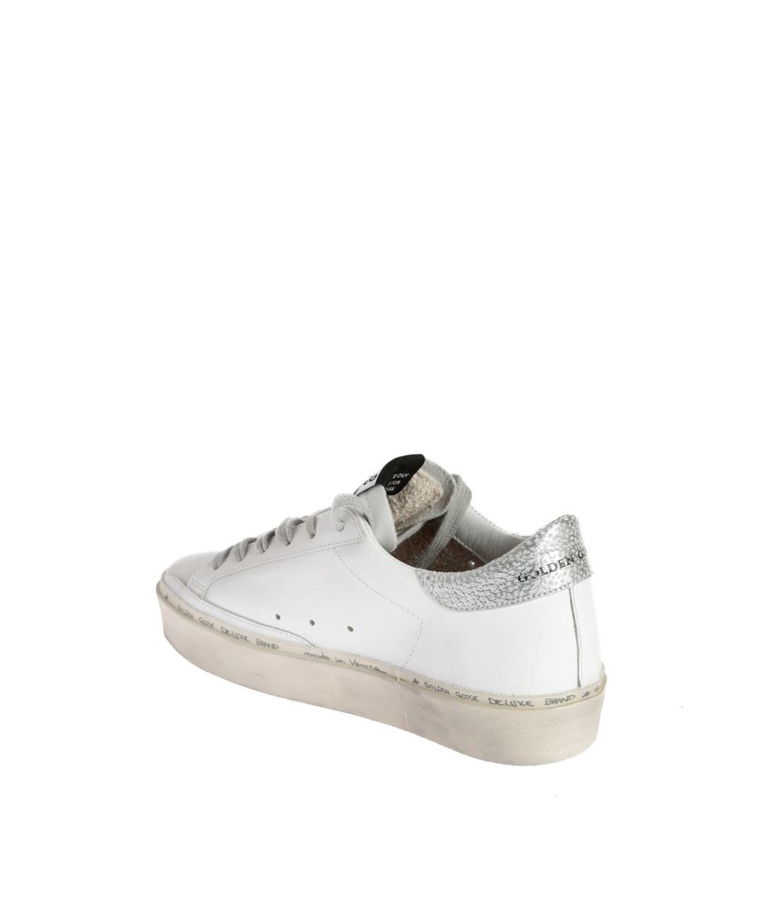 GOLDEN GOOSE Белые кожаные кроссовки, фото 4