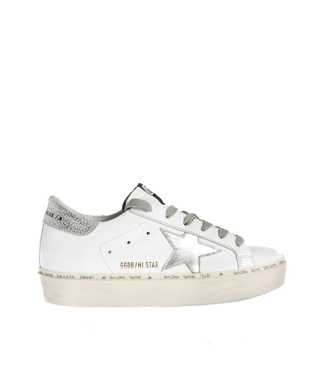 GOLDEN GOOSE Белые кожаные кроссовки, фото 1