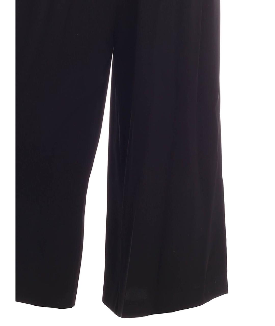DKNY Черные полиэстеровые брюки широкие, фото 3