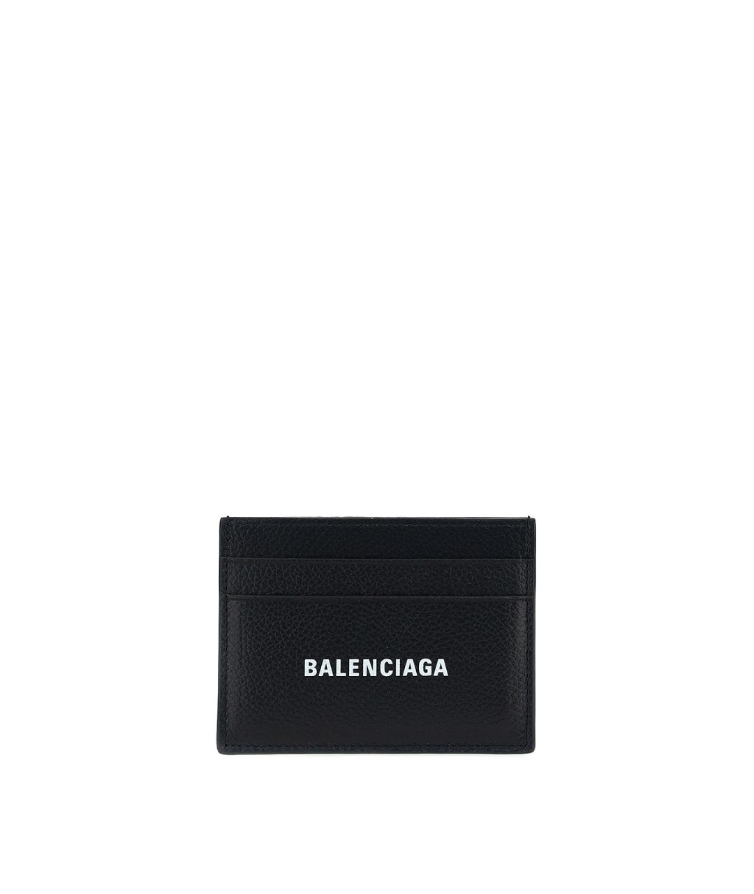 BALENCIAGA Черный кожаный кошелек, фото 1