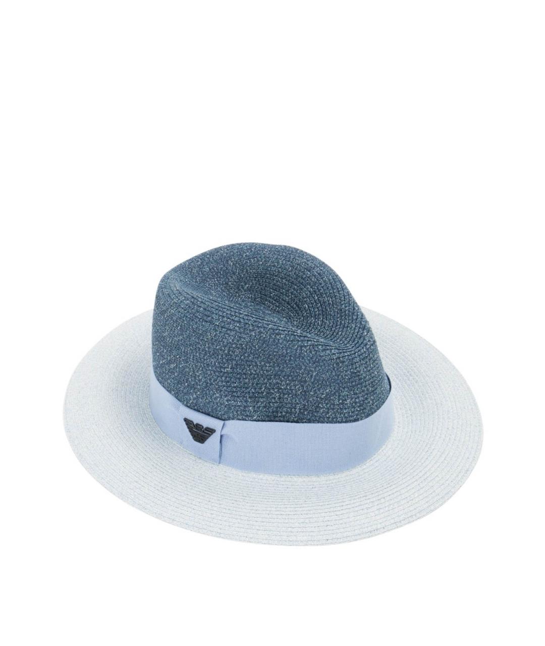 EMPORIO ARMANI Голубая синтетическая шляпа, фото 2