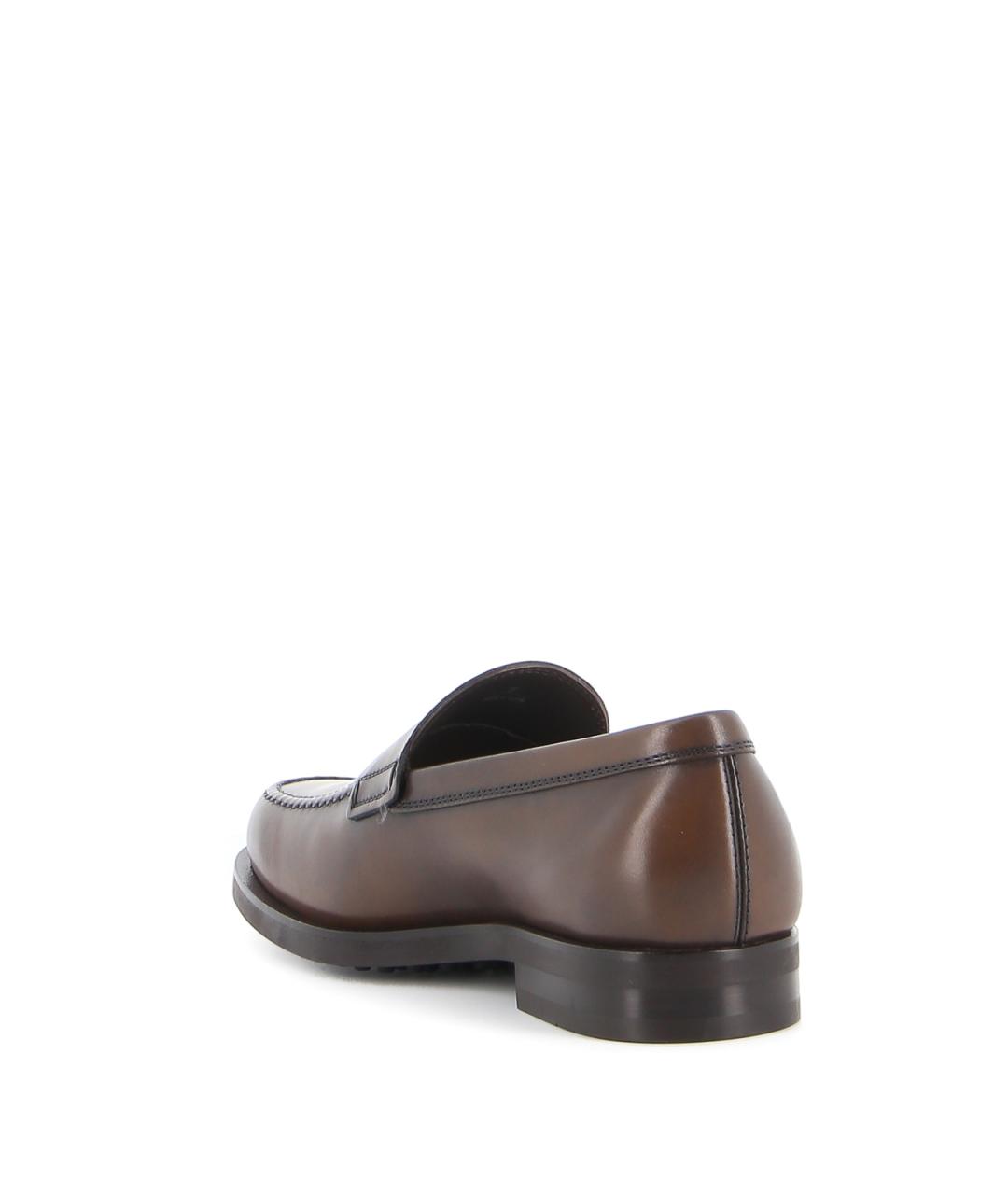 TOD'S Коричневые кожаные лоферы, фото 4