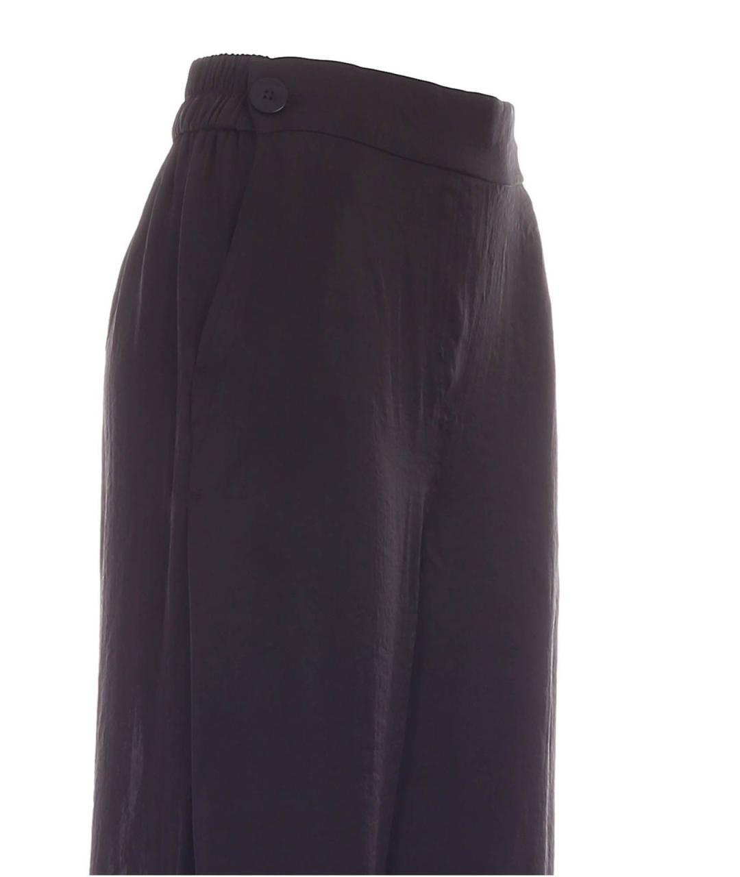 DKNY Черные полиэстеровые брюки широкие, фото 3