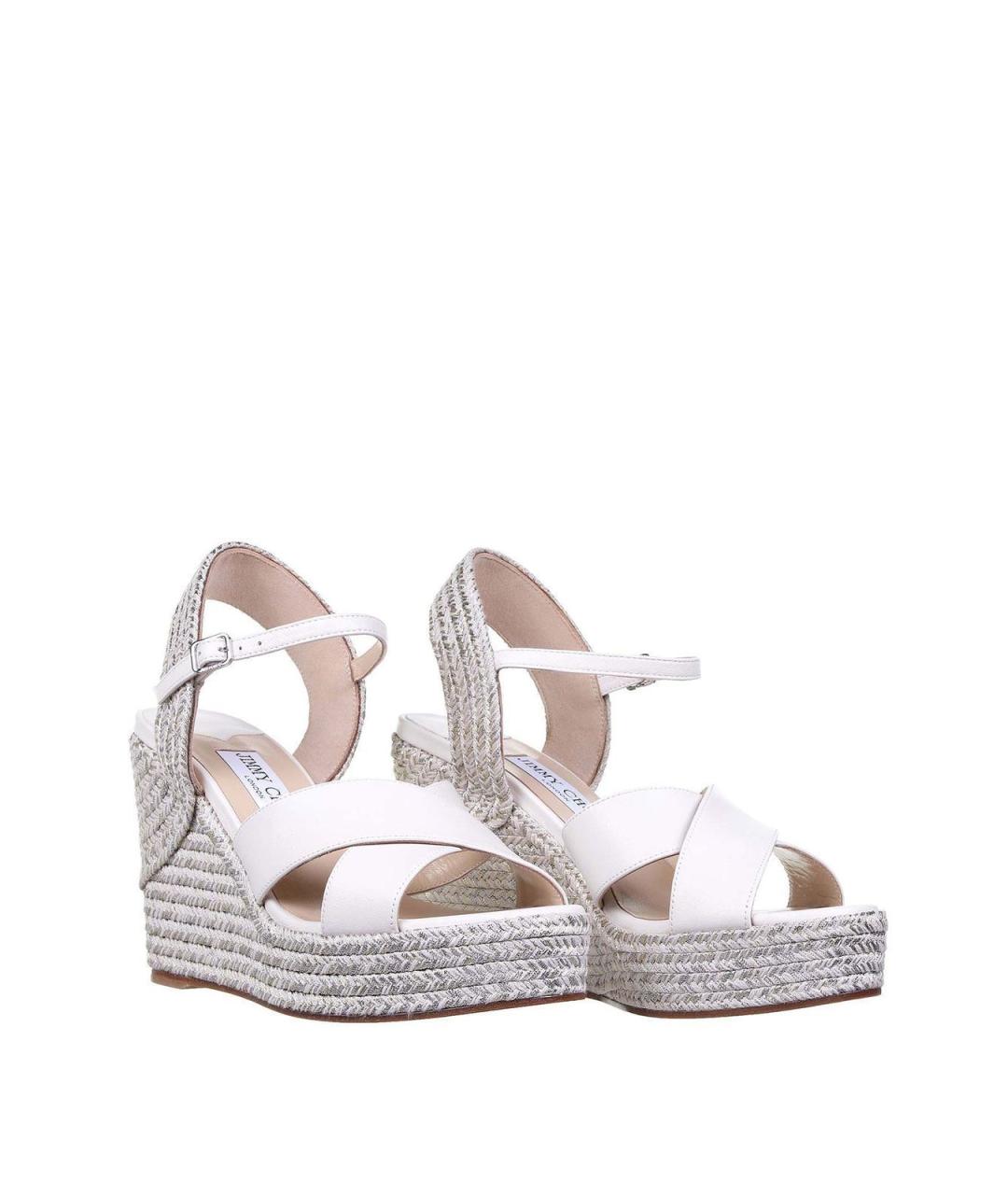 JIMMY CHOO Белые босоножки, фото 2