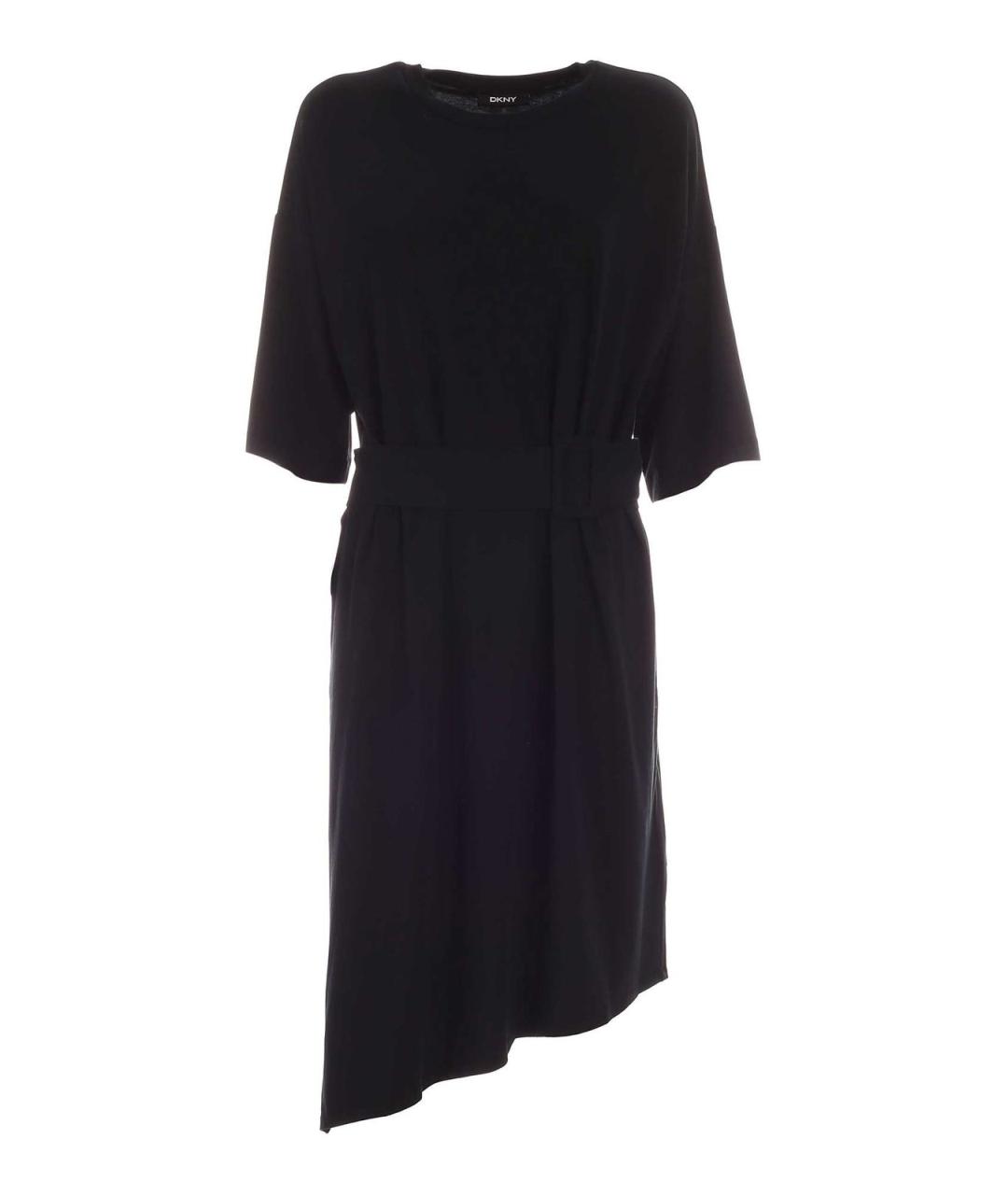 DKNY Черное хлопковое повседневное платье, фото 1