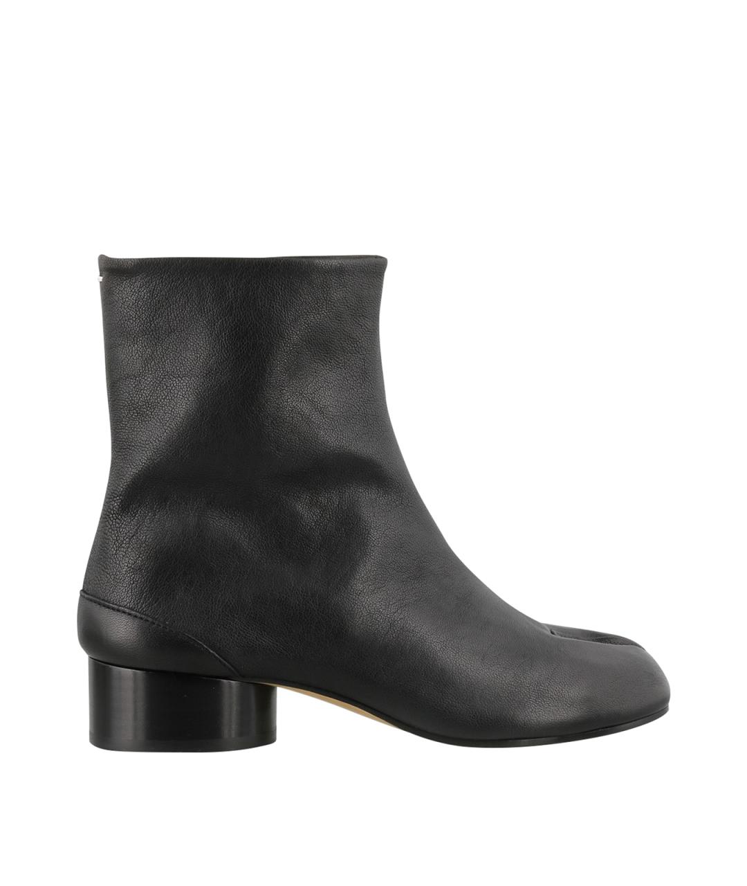 MAISON MARGIELA Черные кожаные ботильоны, фото 1