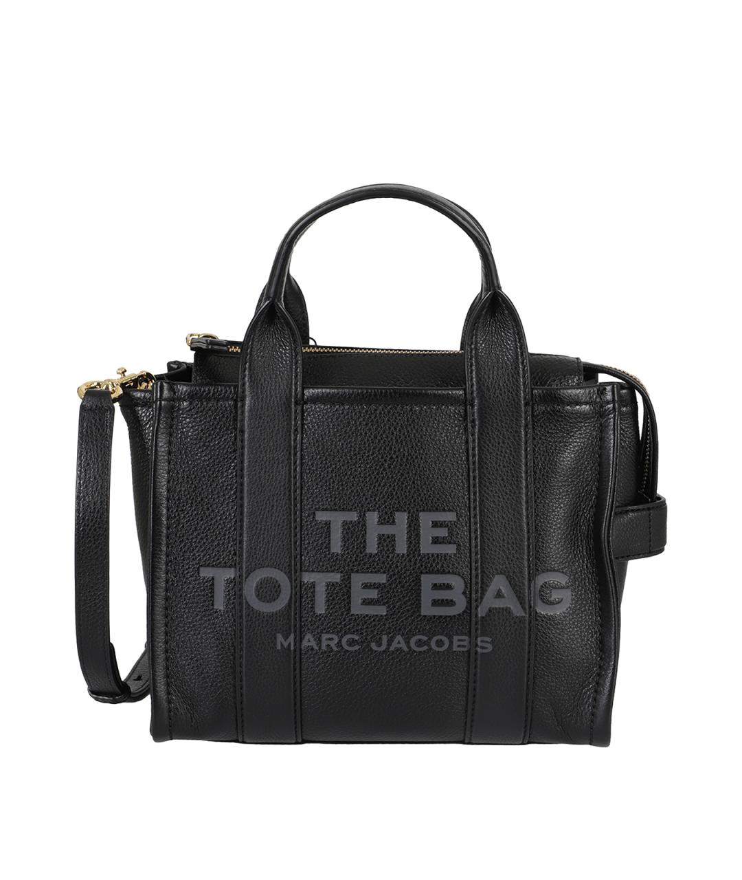 MARC JACOBS Черная кожаная сумка тоут, фото 1