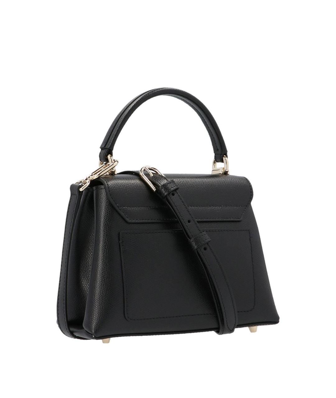 FURLA Черная кожаная сумка тоут, фото 2