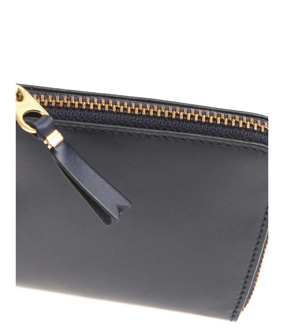COMME DES GARÇONS WALLET Синий кожаный кошелек, фото 4